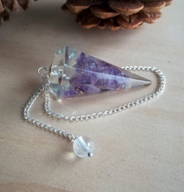amethyst orgone pendulum