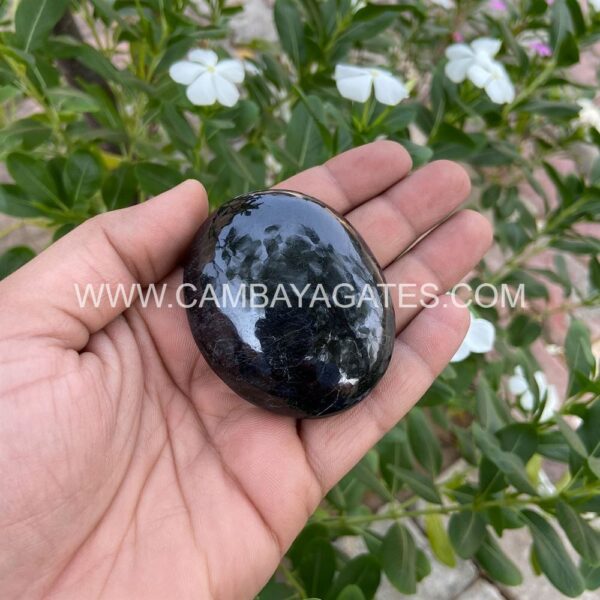 Black Tourmaline Palm Stone