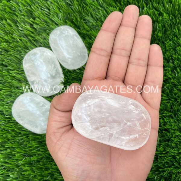 Clear Quartz Palm Stone - Image 4