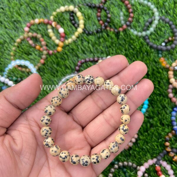 Dalmatian Jasper Gemstone Bracelet