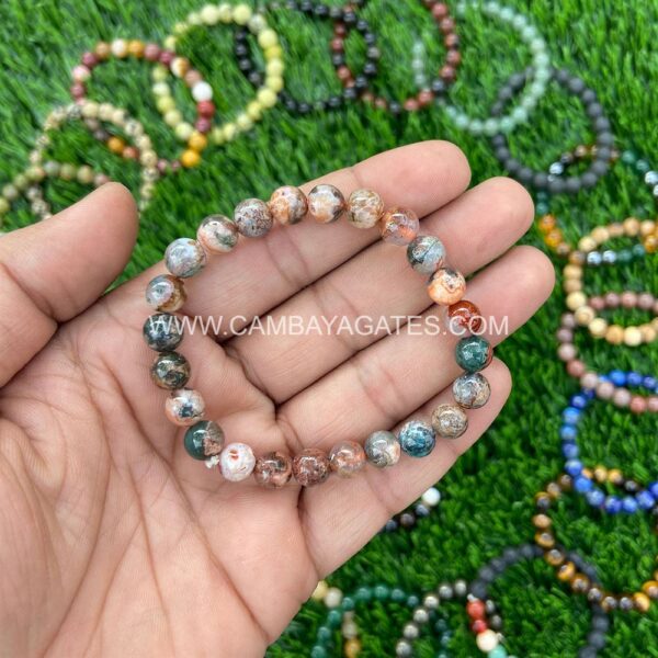 Fire Agate Gemstone Bracelet