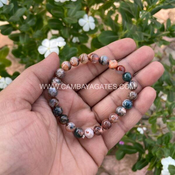 Fire Agate Gemstone Bracelet