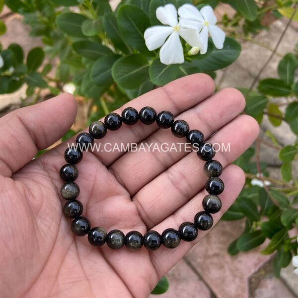 Golden Obsidian Gemstone Bracelets