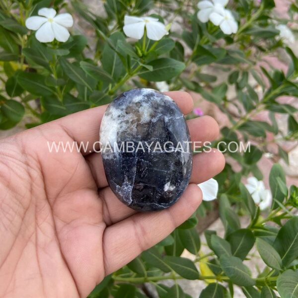 Iolite Palm Stone