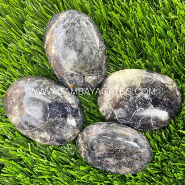 Iolite Palm Stone
