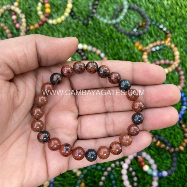 Mahogany Obsidian Gemstone Bracelet