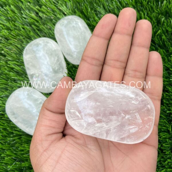 Clear Quartz Palm Stone - Image 2