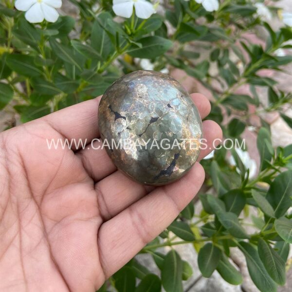 Pyrite Palm Stone