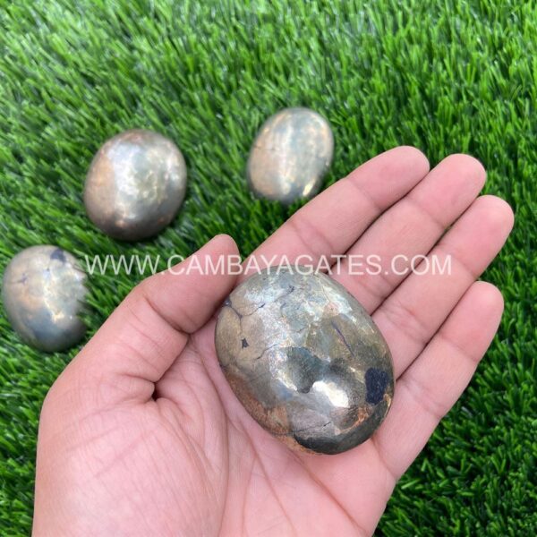 Pyrite Palm Stone