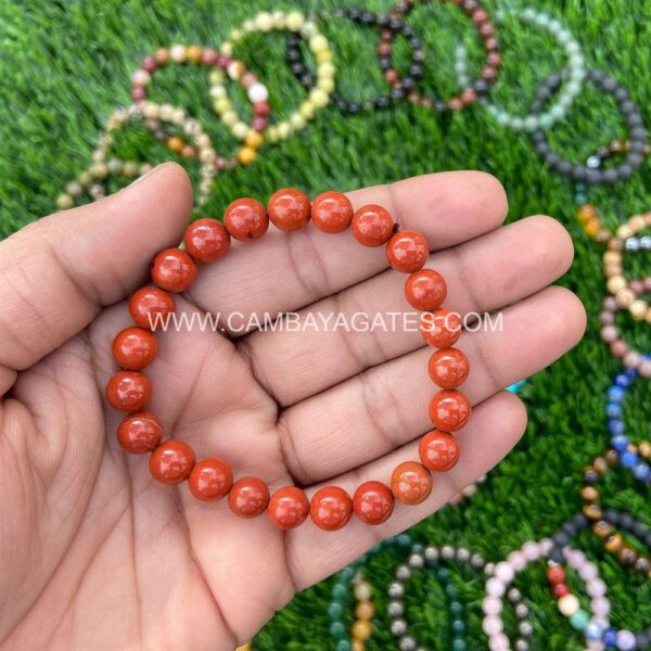 Red Jasper Gemstone Bracelet
