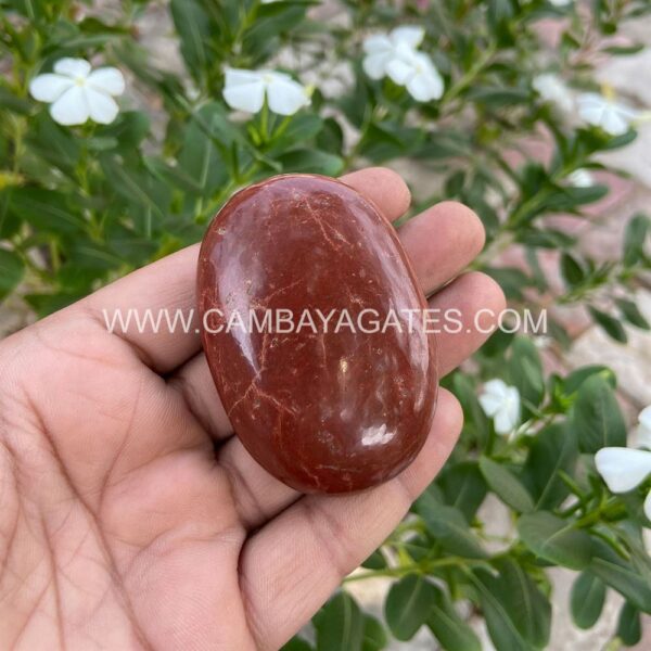 Red Jasper Palm Stone
