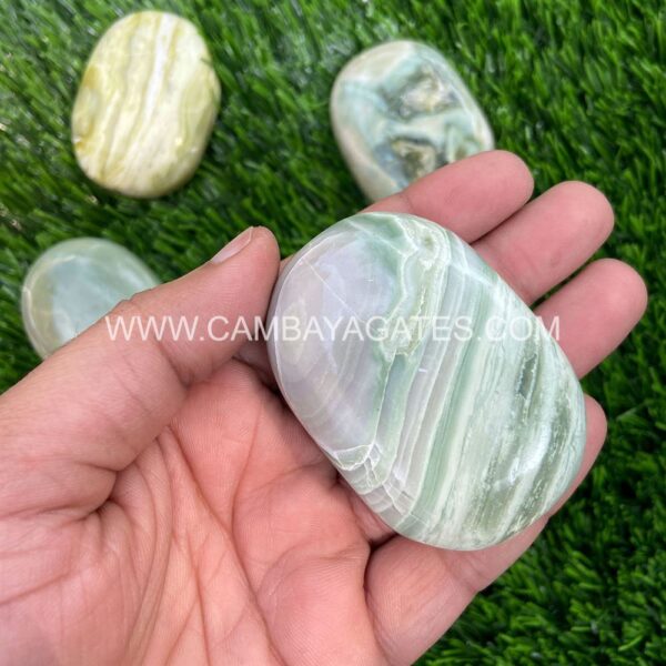 Serpentine Palm Stone