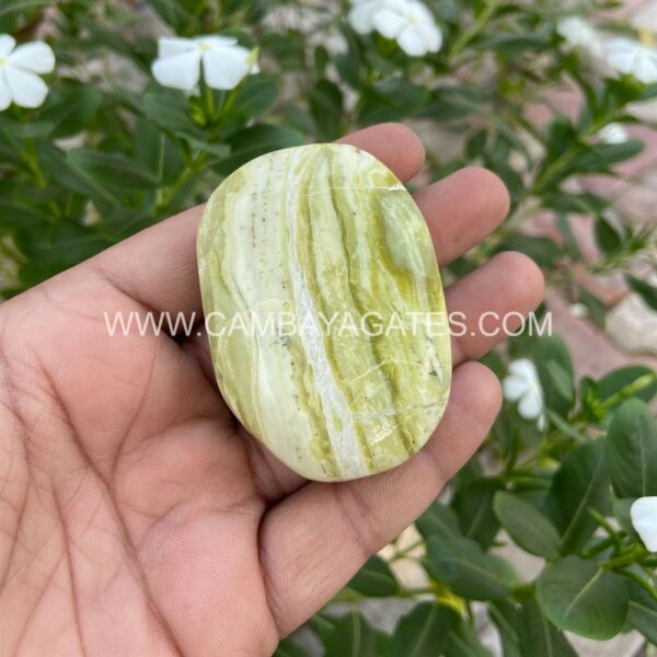 Serpentine Palm Stone