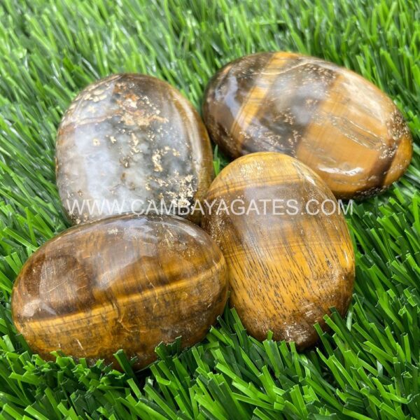Tiger Eye Palm Stone