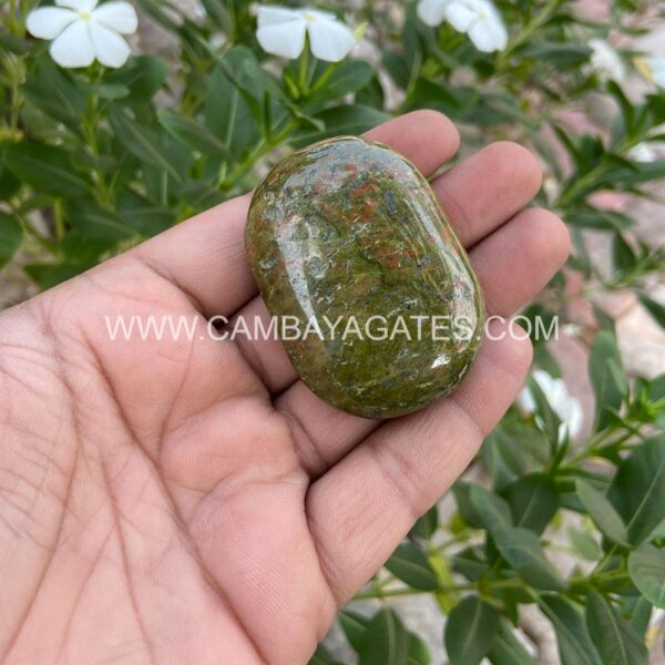 Unakite Palm Stone