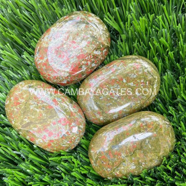 Unakite Palm Stone