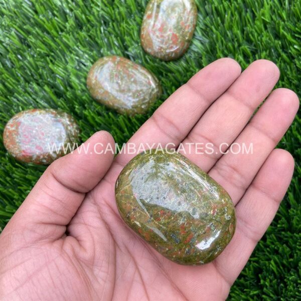 Unakite Palm Stone