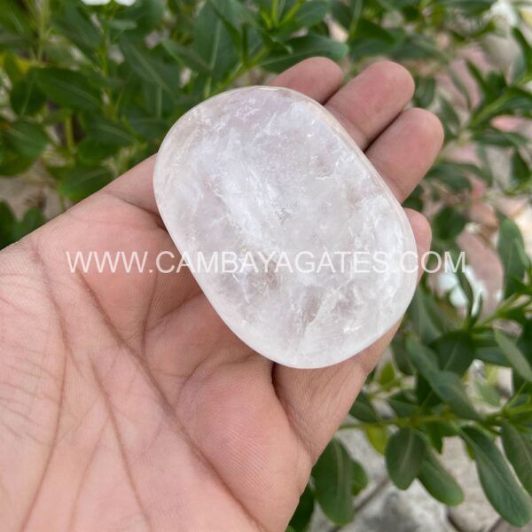 Clear Quartz Palm Stone
