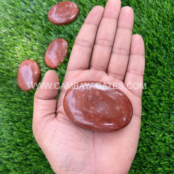 Red Jasper Palm Stone
