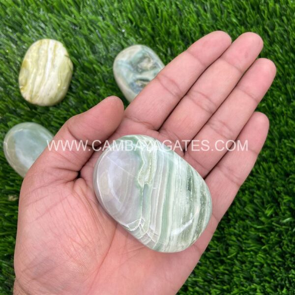 Serpentine Palm Stone