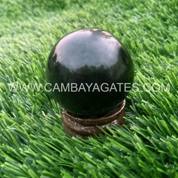Black Agate Crystal Sphere