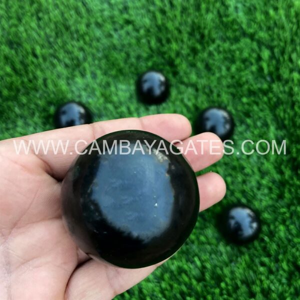 Black Agate Crystal Sphere