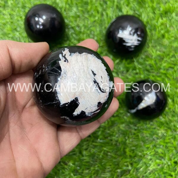 Black Tourmaline Crystal Sphere
