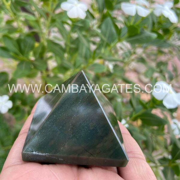 Green Jade Crystal Pyramid