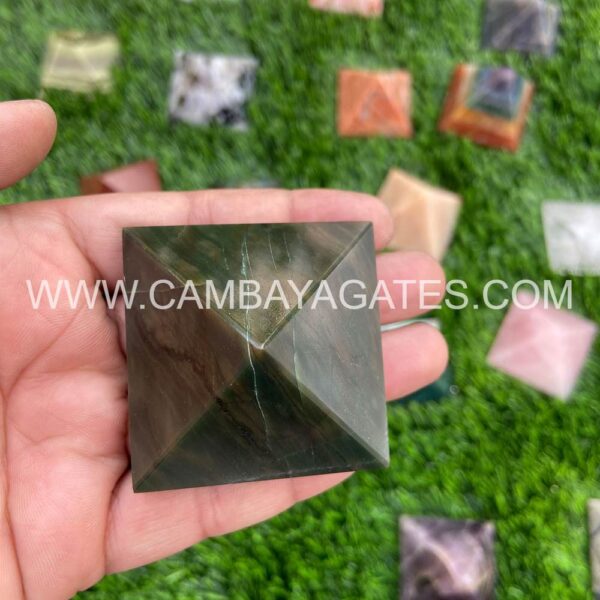 Green Jade Crystal Pyramid