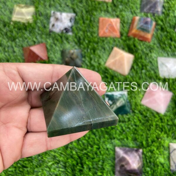 Green Jade Crystal Pyramid
