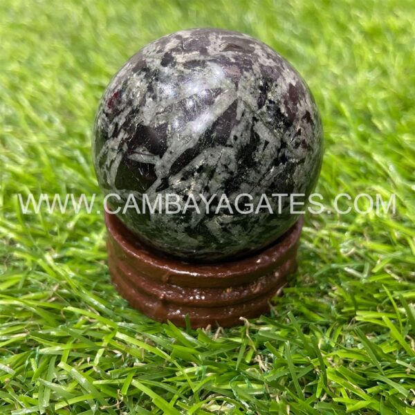 Green Tourmaline Crystal Sphere
