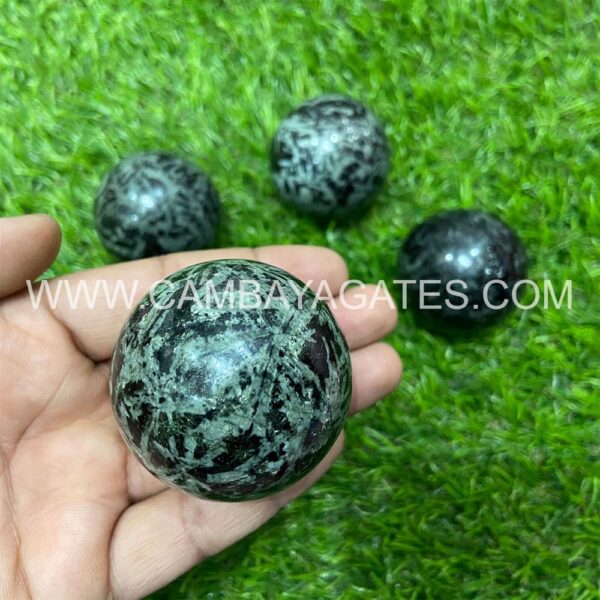 Green Tourmaline Crystal Sphere