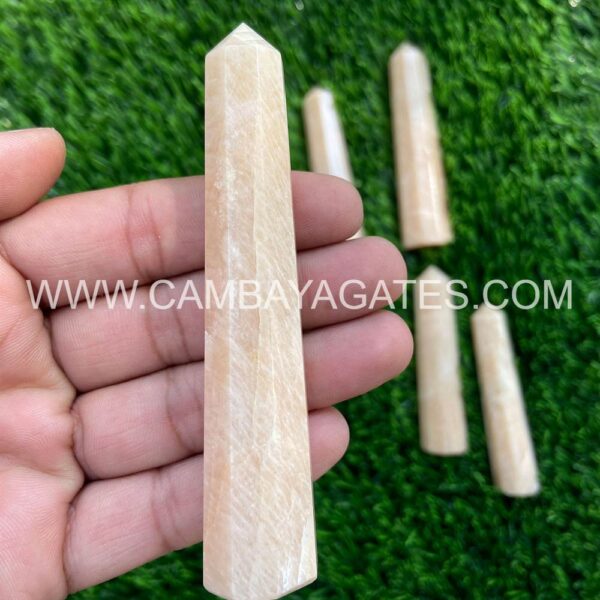 Peach Moonstone Crystal Wands