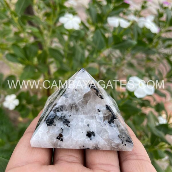 Rainbow Moonstone Crystal Pyramid