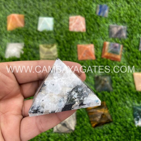 Rainbow Moonstone Crystal Pyramid