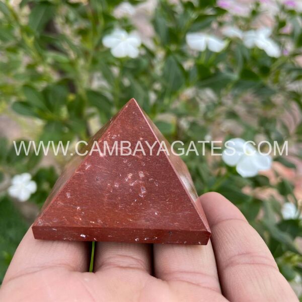 Red Jasper Crystal Pyramid