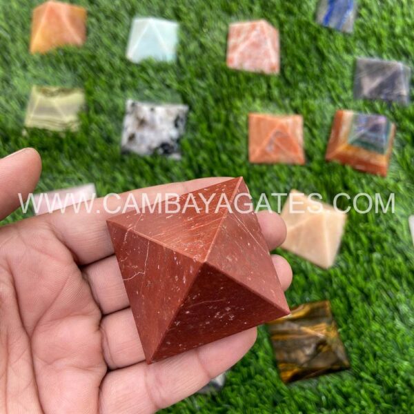 Red Jasper Crystal Pyramid