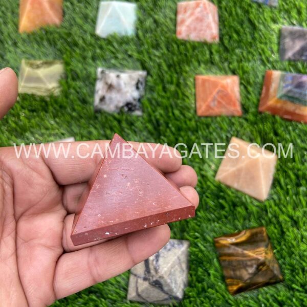 Red Jasper Crystal Pyramid