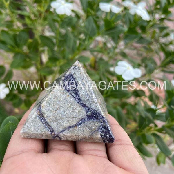 Ruby Matrix Crystal Pyramid
