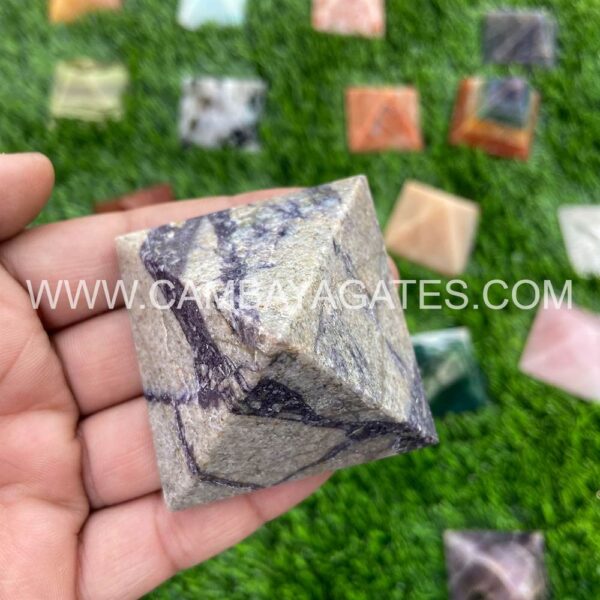 Ruby Matrix Crystal Pyramid