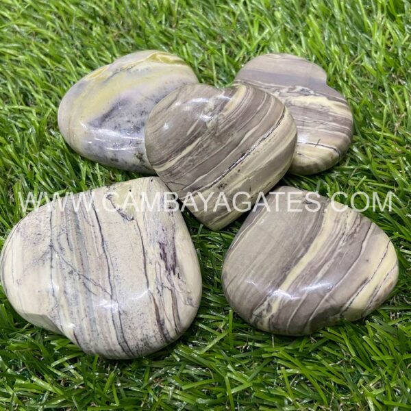Serpentine Heart Puffy Crystal Hearts