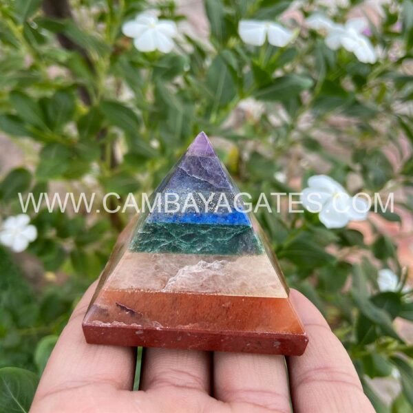 Seven Chakra Crystal Pyramid