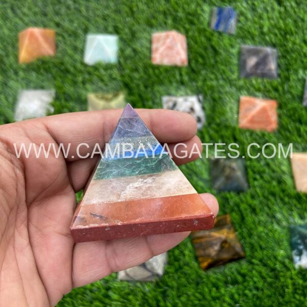 Seven Chakra Crystal Pyramid