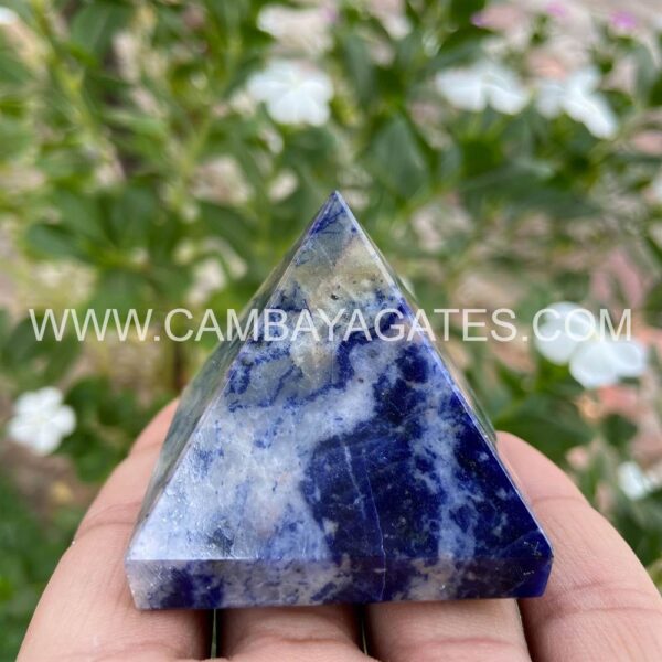 Sodalite Crystal Pyramid