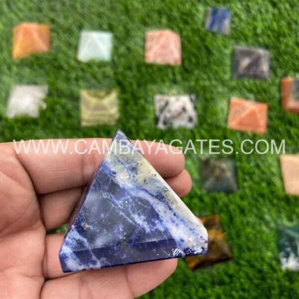 Sodalite Crystal Pyramid