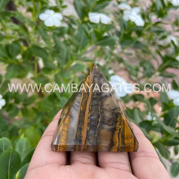 Tiger Eye Crystal Pyramid