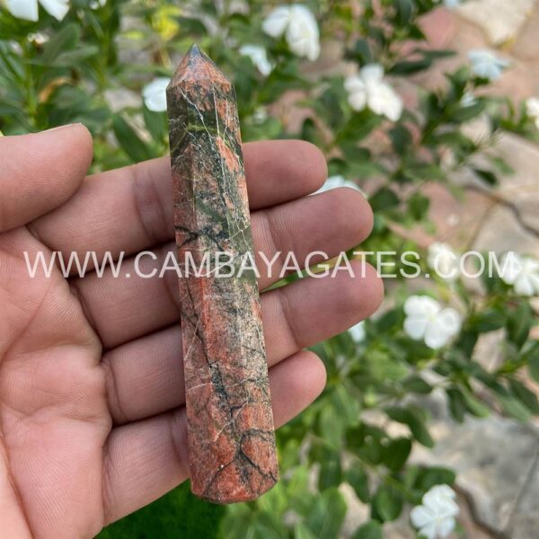 Unakite Crystal Wands