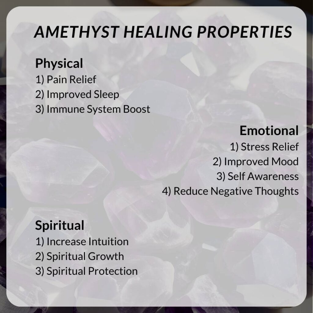Amethyst Crystal Gemstone Healing Properties